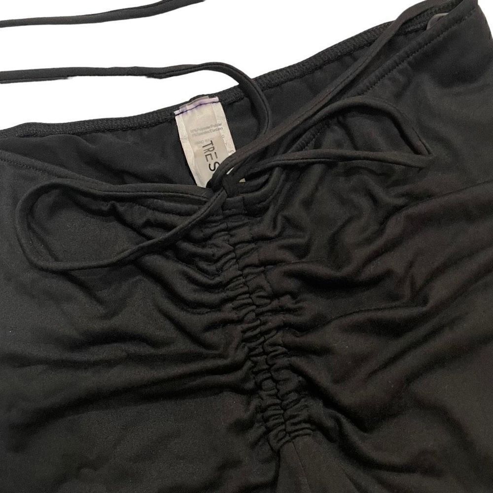 Tresser Black Biker Shorts Womens Medium Stretch - Picture 2 of 6